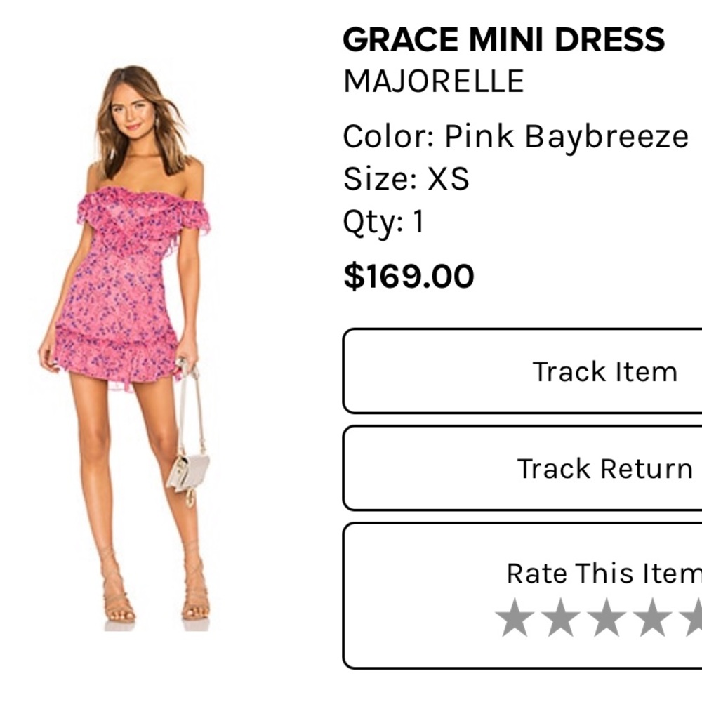 MAJORELLE Floral Dress XS